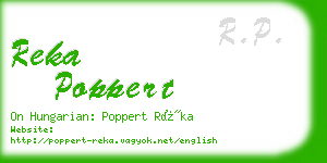 reka poppert business card